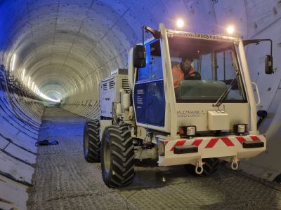 Einsatz VibroTruck im Tunnel
