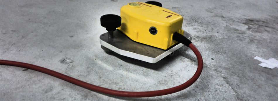 Foto eines triaxialen Geophones