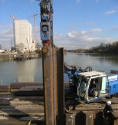 Foto einer Spundwand