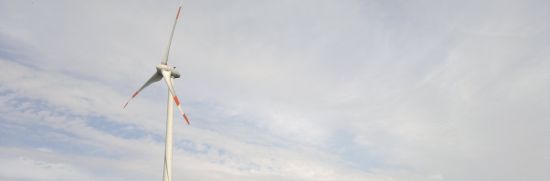 Foto eines Windrades